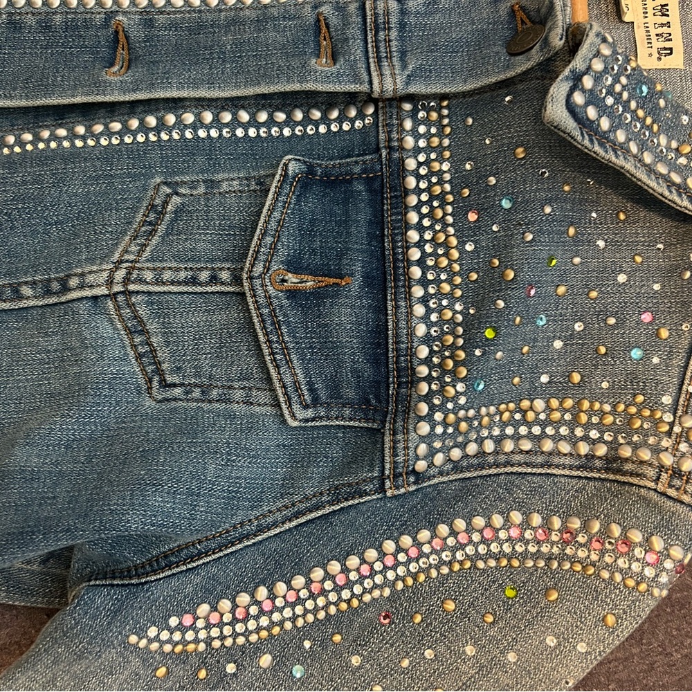 Denim Jacket with rhinestones - Picture 2 of 10